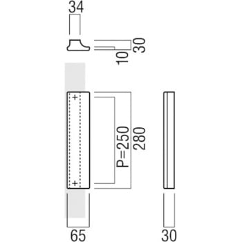 【オーダー】ドアハンドル プレートタイプ T1244 UNION(ユニオン)