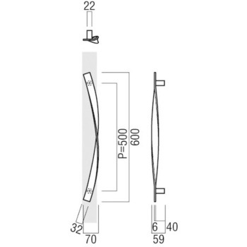 【オーダー】ドアハンドル ロートアイアン T1246 UNION(ユニオン)