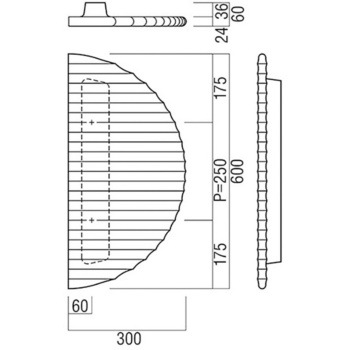 【オーダー】ドアハンドル プレートタイプ T1283 - UNION(ユニオン)