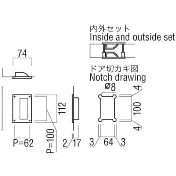 T201-01-023 【オーダー】堀込ハンドル T201 UNION(ユニオン) 内外1組仕様 - 【通販モノタロウ】