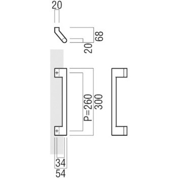 【オーダー】ドアハンドル 丸型 振り出しタイプ T2110 UNION(ユニオン)
