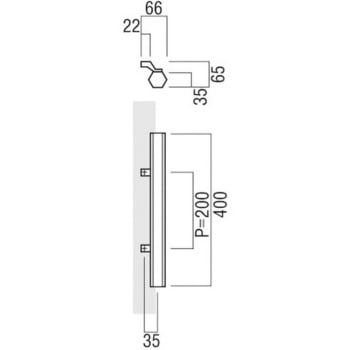 【オーダー】ドアハンドル 振り出しタイプ ユニウッド(積層強化木) T220 UNION(ユニオン)
