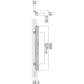 【オーダー】ドアハンドル 振り出しタイプ ユニウッド(積層強化木) T2208 UNION(ユニオン)