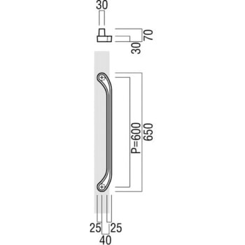 【オーダー】ドアハンドル 振り出しタイプ 南部鉄 T2234 - UNION(ユニオン)