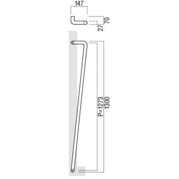 【オーダー】ドアハンドル 丸型 振り出しタイプ T23 - UNION(ユニオン)