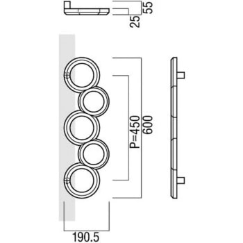 【オーダー】ドアハンドル 振り出しタイプ T2304 UNION(ユニオン)