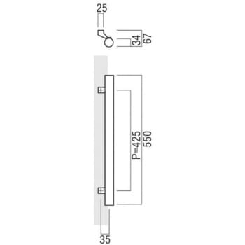 【オーダー】ドアハンドル 丸型 振り出しタイプ T25 - UNION(ユニオン)