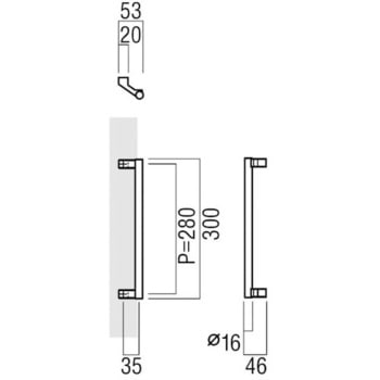 【オーダー】ドアハンドル 丸型 振り出しタイプ T2606 UNION(ユニオン)