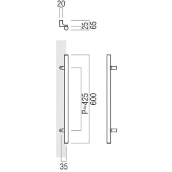 【オーダー】ドアハンドル 丸型 振り出しタイプ T2930 - UNION(ユニオン)