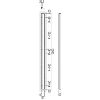 【オーダー】ドアハンドル 換気口ハンドル T2955 UNION(ユニオン)