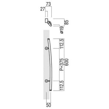 ドアハンドル 丸型 振り出しタイプ T3001 UNION(ユニオン) 取手 【通販