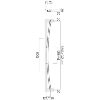 【オーダー】ドアハンドル 丸型 振り出しタイプ T3004 UNION(ユニオン)