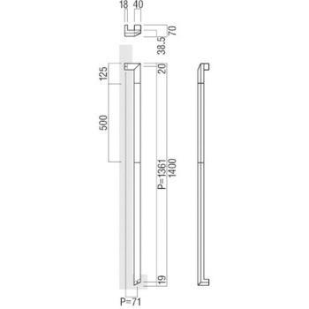 【オーダー】ドアハンドル T3087 UNION(ユニオン)