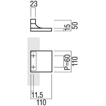 T325-55-071 ドアハンドル プレートタイプ 押板 T325 UNION(ユニオン