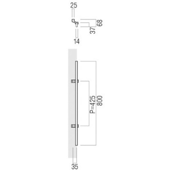 【オーダー】ドアハンドル 楕円 振り出しタイプ T5270 UNION(ユニオン)