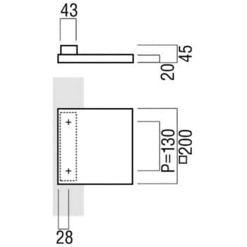T5301-01-023 ドアハンドル プレートタイプ 押板 T5301 UNION(ユニオン