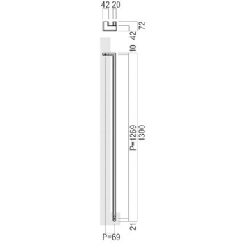 【オーダー】ドアハンドル 振り出しタイプ T5785 UNION(ユニオン)