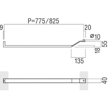 【オーダー】ドアハンドル 角型 横使いタイプ T645 - UNION(ユニオン)