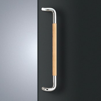 【オーダー】ドアハンドル 丸型 振り出しタイプ ユニウッド(積層強化木) T7054 UNION(ユニオン)