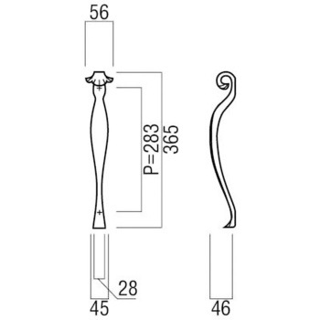 【オーダー】ドアハンドル T728 UNION(ユニオン)