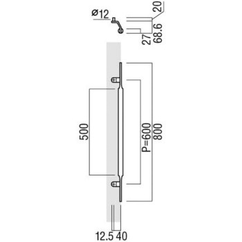 【オーダー】ドアハンドル 振り出しタイプ ロートアイアン T9961 UNION(ユニオン)