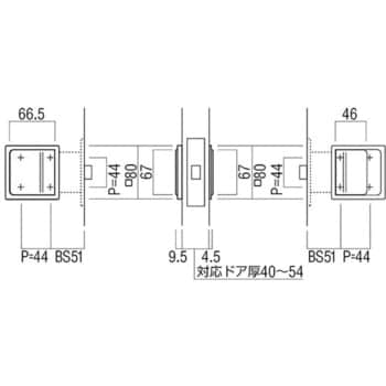 ULS302-A 堀込ハンドル 専用空錠付(BS51) ULS302 1組 UNION(ユニオン