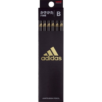 adidas鉛筆6角 uni(三菱鉛筆)