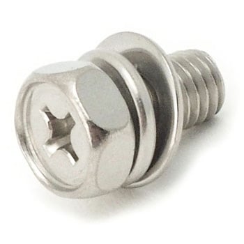 (+)六角アプセットP=4(SW+JIS小形W組込) (ステンレス)(パック品) 大阪魂