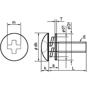 4×15 (+)トラスP=3(SW+JIS W組込) (ステンレス)(パック品) 1パック(15