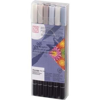 ZIG Art & Graphic TwinGRAY・12V 呉竹