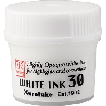 CNCE201-3 ZIG Cartoonist WHITE INK 30 呉竹 ホワイト 補充用インク 