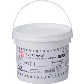 ZIG POSTCHALK MARKER WET-WIPE 6MM TIP32V 呉竹