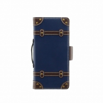 Lp Ipsrutbfnv Iphone Xs Iphone X U Paige トロリーバッグ風手帳型ケース ネイビー 1個 Leplus 通販サイトmonotaro