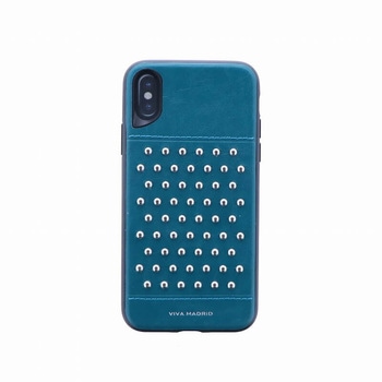 iPhone XS/iPhone X シェル型ケース/スタッズ/Tacho Collection/Teal(Green) VIVA MADRID