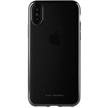 iPhone XS/iPhone X シェル型ケース/メタルソフト/Metalico Flex Collection/Jet Black 薄型 VIVA MADRID