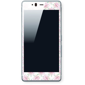 arrows SV F-03H ガラスフィルム 「GLASS PREMIUM FILM」 全画面保護 デザインガラス Flower柄 ピンク 0.33mm LEPLUS