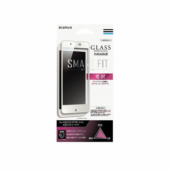 AQUOS EVER SH-02J/AQUOS U SHV37 ガラスフィルム 「GLASS PREMIUM FILM」 全画面保護 SMART FIT 光沢(ホワイト) LEPLUS