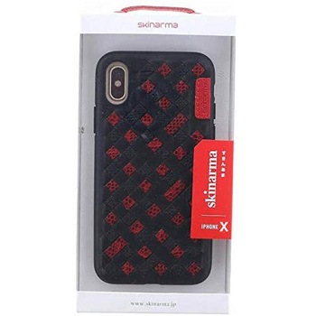 iPhone XS/iPhone X シェルケース/ハンドメイド編込み/Trellis Collection/Onyx Skinarma