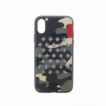 iPhone XS/iPhone X シェルケース/ハンドメイドスタッズ/Ambush Collection/Military Skinarma