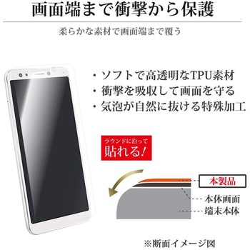 ZenFone 5Q(ZC600KL) 保護フィルム 「SHIELD・G HIGH SPEC FILM」 全画面3D Film・光沢・衝撃吸収 指紋防止 LEPLUS