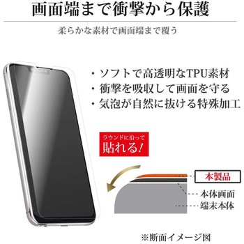 ZenFone 5(ZE620KL)/ZenFone 5Z(ZS620KL) 保護フィルム 「SHIELD・G HIGH SPEC FILM」 全画面3D Film・光沢・衝撃吸収 指紋防止 LEPLUS