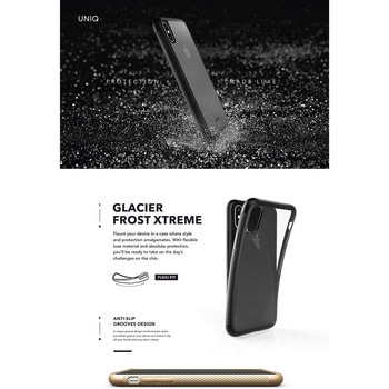 iPhone XS/iPhone X シェル型ケース/メタルソフト/Glacier Frost Xtreme/Champagne(Gold) uniq(ユニーク)
