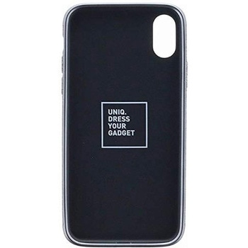 iPhone XS/iPhone X シェル型ケース/メタルソフトPU/Glacier Luxe Kanvas/Tux(Black) uniq(ユニーク)