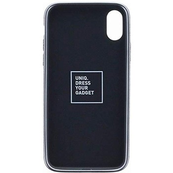 iPhone XS/iPhone X シェル型ケース/メタルソフトPU/Glacier Luxe Kanvas/Pewter(Beige) uniq(ユニーク)