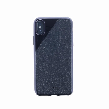 iPhone XS/iPhone X シェル型ケース/メタルソフト/Glacier Glitz Tinsel Edition/ Onyx(Black) uniq(ユニーク)