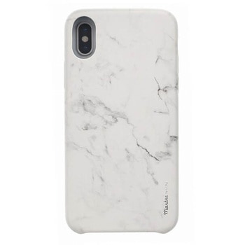 iPhone XS/iPhone X シェル型ケース/PUシェル/Marbre/ Blanc(White)  薄型 uniq(ユニーク)