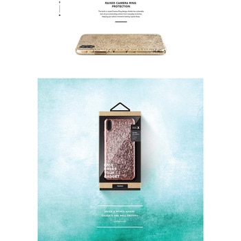iPhone XS/iPhone X シェル型ケース/グリッター/Topaz/Champagne(Gold) 薄型 軽量 uniq(ユニーク)