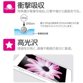 iPhone XS Max 保護フィルム 「SHIELD・G HIGH SPEC FILM」 高光沢・衝撃吸収 指紋防止 LEPLUS