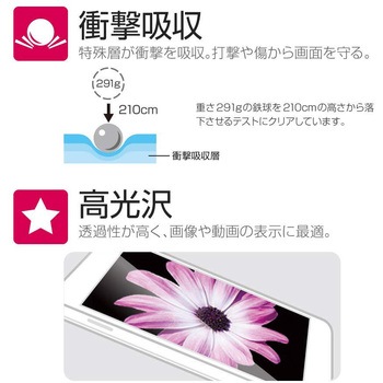 iPhone XS Max 保護フィルム 「SHIELD・G HIGH SPEC FILM」 高光沢・高硬度5H(衝撃吸収) 指紋防止 LEPLUS