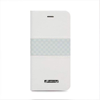 iPhone 6 Plus iPhone 6s Plus [CHESS] デザインPUレザーカバー ホワイト スタンド機能 LEPLUS